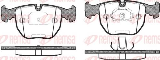 Remsa 0596.00 - Brake Pad Set, disc brake autospares.lv