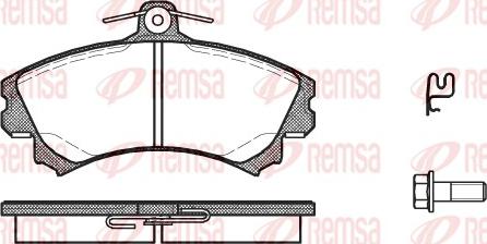 Remsa 0590.21 - Brake Pad Set, disc brake autospares.lv