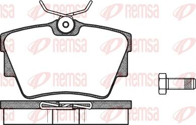 Remsa 0591.30 - Brake Pad Set, disc brake autospares.lv