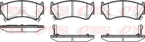 Remsa 0592.12 - Brake Pad Set, disc brake autospares.lv