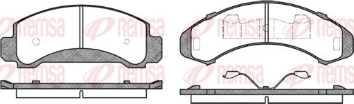 Remsa 0550.00 - Brake Pad Set, disc brake autospares.lv