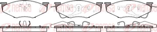 Remsa 0551.00 - Brake Pad Set, disc brake autospares.lv