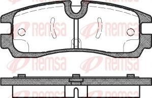 Remsa 0566.30 - Brake Pad Set, disc brake autospares.lv