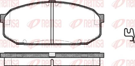 Remsa 0504.02 - Brake Pad Set, disc brake autospares.lv