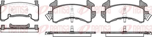 Remsa 0515.00 - Brake Pad Set, disc brake autospares.lv