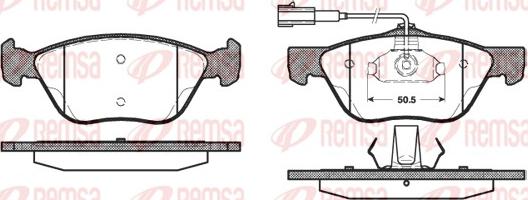 Remsa 0589.32 - Brake Pad Set, disc brake autospares.lv