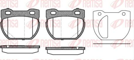 Remsa 0584.20 - Brake Pad Set, disc brake autospares.lv