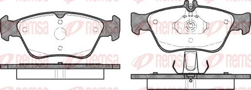 Remsa 0586.00 - Brake Pad Set, disc brake autospares.lv