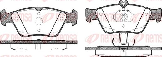 Remsa 0586.10 - Brake Pad Set, disc brake autospares.lv