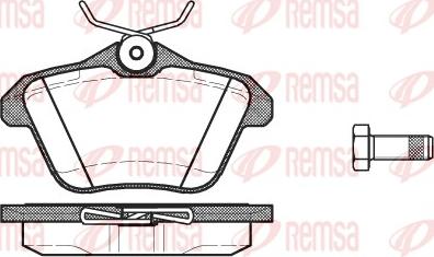 Remsa 0581.10 - Brake Pad Set, disc brake autospares.lv