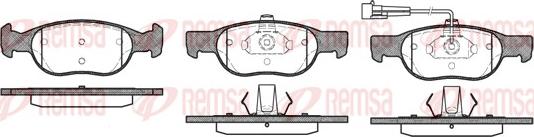 Remsa 0588.11 - Brake Pad Set, disc brake autospares.lv