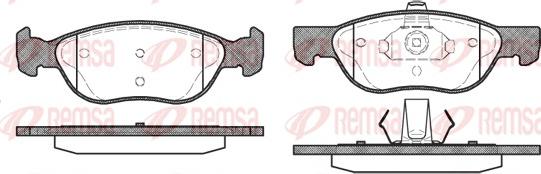 Remsa 0587.00 - Brake Pad Set, disc brake autospares.lv