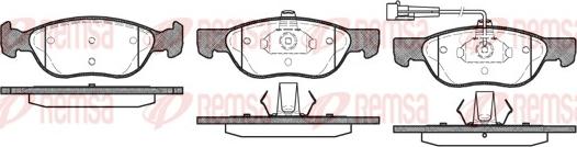 Remsa 0587.11 - Brake Pad Set, disc brake autospares.lv