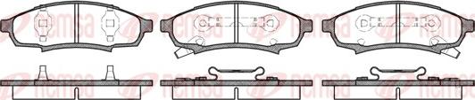 Remsa 0531.02 - Brake Pad Set, disc brake autospares.lv