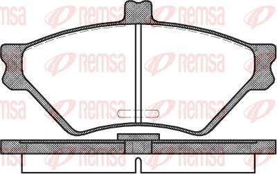 Remsa 0574.00 - Brake Pad Set, disc brake autospares.lv