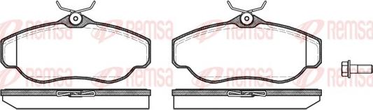 Remsa 0576.00 - Brake Pad Set, disc brake autospares.lv