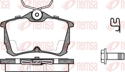 Remsa 0695.02 - Brake Pad Set, disc brake autospares.lv