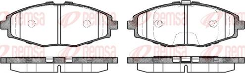 Remsa 0696.00 - Brake Pad Set, disc brake autospares.lv