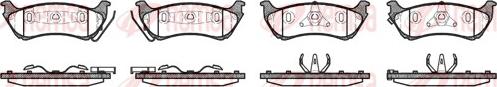 Remsa 0698.01 - Brake Pad Set, disc brake autospares.lv