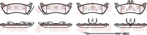 Remsa 0698.11 - Brake Pad Set, disc brake autospares.lv