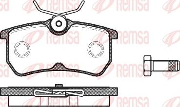 Remsa 0693.00 - Brake Pad Set, disc brake autospares.lv