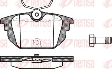 Remsa 0692.00 - Brake Pad Set, disc brake autospares.lv