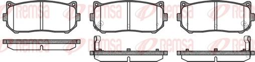 Remsa 0649.02 - Brake Pad Set, disc brake autospares.lv