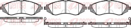 Remsa 0645.02 - Brake Pad Set, disc brake autospares.lv