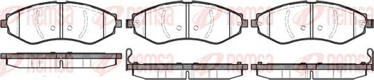 Remsa 0645.22 - Brake Pad Set, disc brake autospares.lv