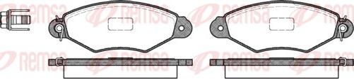 Remsa 0643.00 - Brake Pad Set, disc brake autospares.lv