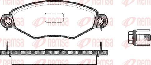 Remsa 0643.10 - Brake Pad Set, disc brake autospares.lv