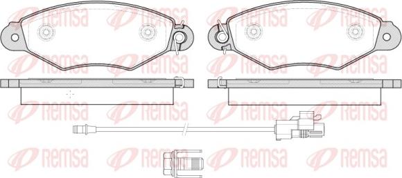 Remsa 0643.30 - Brake Pad Set, disc brake autospares.lv