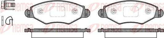 Remsa 0643.20 - Brake Pad Set, disc brake autospares.lv