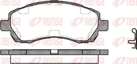 Remsa 0647.02 - Brake Pad Set, disc brake autospares.lv