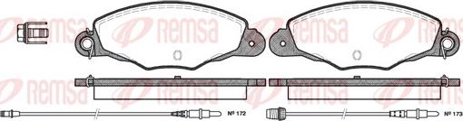 Remsa 0659.04 - Brake Pad Set, disc brake autospares.lv