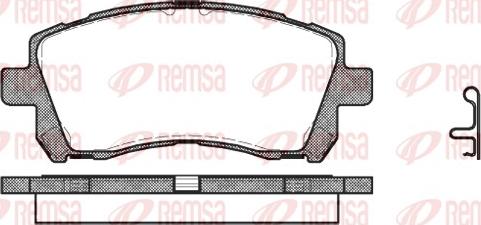 Remsa 0655.02 - Brake Pad Set, disc brake autospares.lv