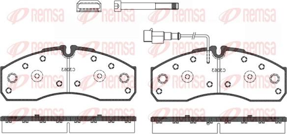 Remsa 0651.42 - Brake Pad Set, disc brake autospares.lv