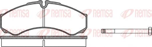 Remsa 0651.00 - Brake Pad Set, disc brake autospares.lv