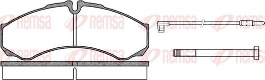 Remsa 0651.02 - Brake Pad Set, disc brake autospares.lv