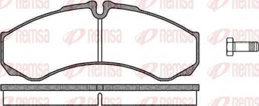 Remsa 0651.10 - Brake Pad Set, disc brake autospares.lv