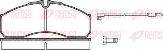 Remsa 0651.12 - Brake Pad Set, disc brake autospares.lv