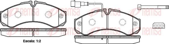 Remsa 0651.32 - Brake Pad Set, disc brake autospares.lv