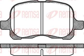 Remsa 0652.00 - Brake Pad Set, disc brake autospares.lv