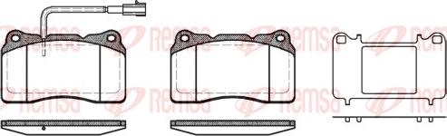 Remsa 0666.51 - Brake Pad Set, disc brake autospares.lv