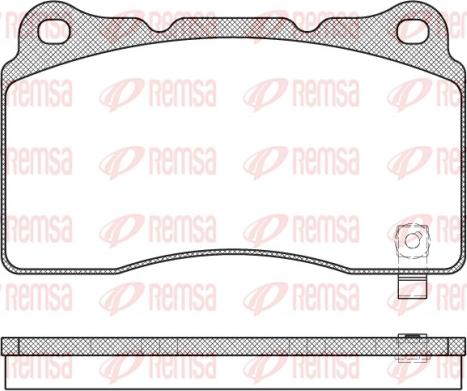 Remsa 0666.04 - Brake Pad Set, disc brake autospares.lv