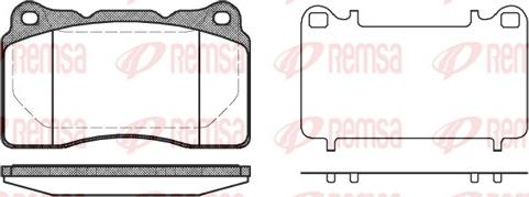 Remsa 0666.10 - Brake Pad Set, disc brake autospares.lv