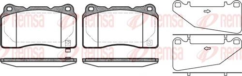 Remsa 0666.32 - Brake Pad Set, disc brake autospares.lv