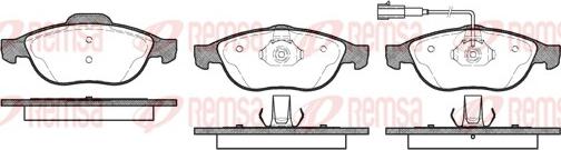 Remsa 0660.11 - Brake Pad Set, disc brake autospares.lv