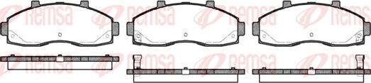 Remsa 0662.02 - Brake Pad Set, disc brake autospares.lv