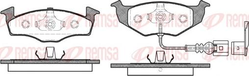Remsa 0609.11 - Brake Pad Set, disc brake autospares.lv